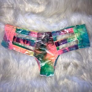 💞 Little Black Diamond Tie Dye Rave Bottoms! 💞